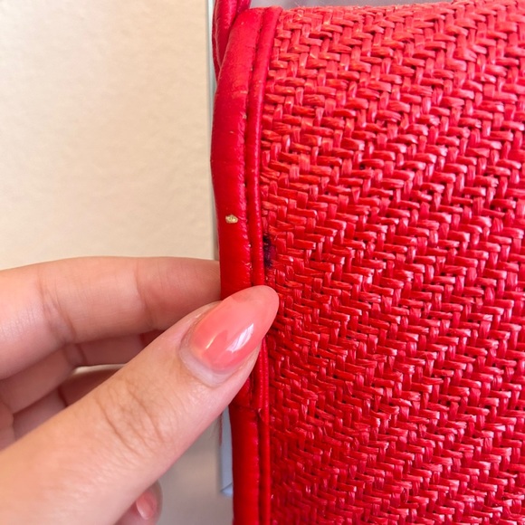 Vintage 1960s/70s Red Woven Shoulder Bag - Picture 6 of 9